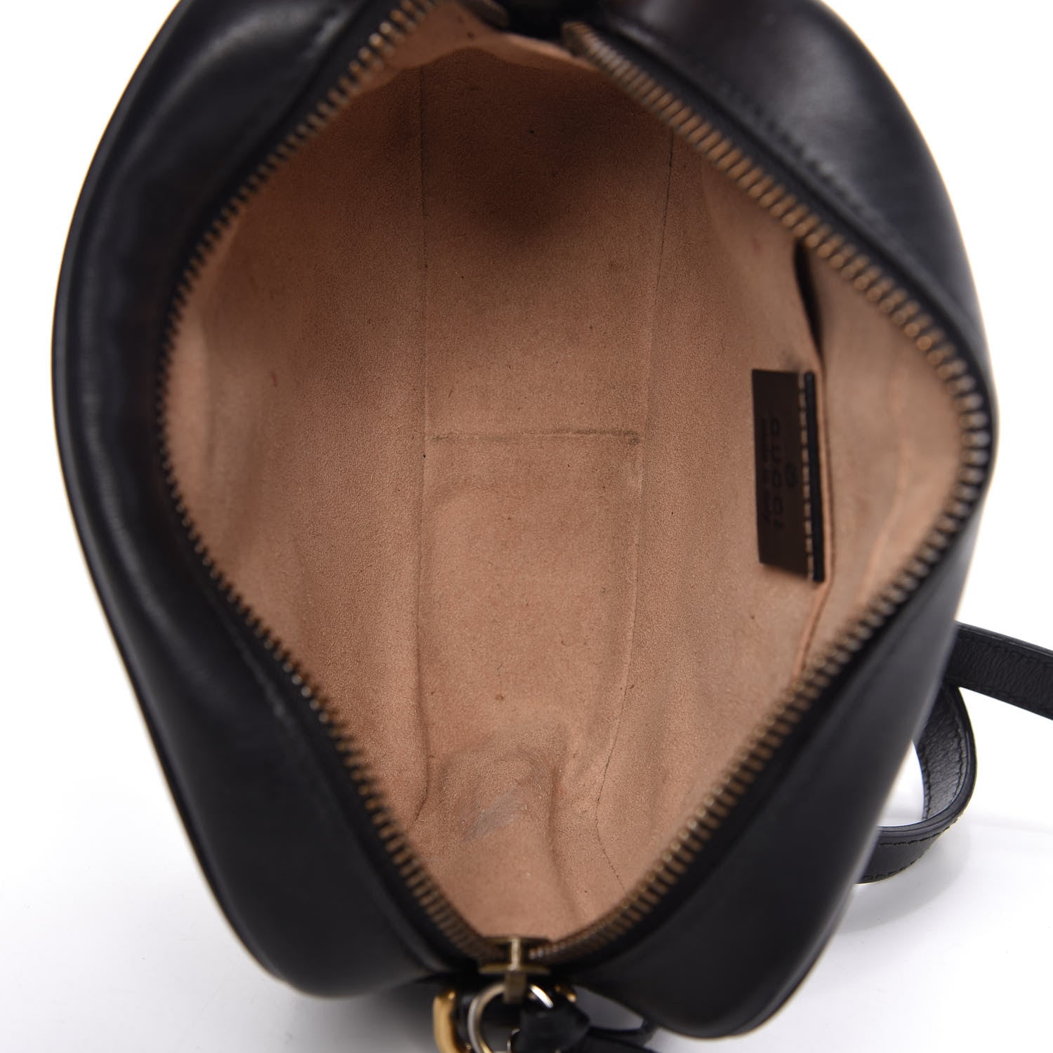 Gucci Calfskin Matelasse Mini GG Marmont Chain Shoulder Bag Black 5 of 10