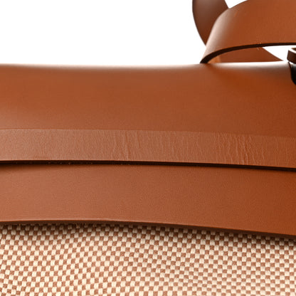 Hermes Criss Viking Vache Hunter Herbag Cabin Zip Retourne 50 Ecru Beige Naturel 16 of 17