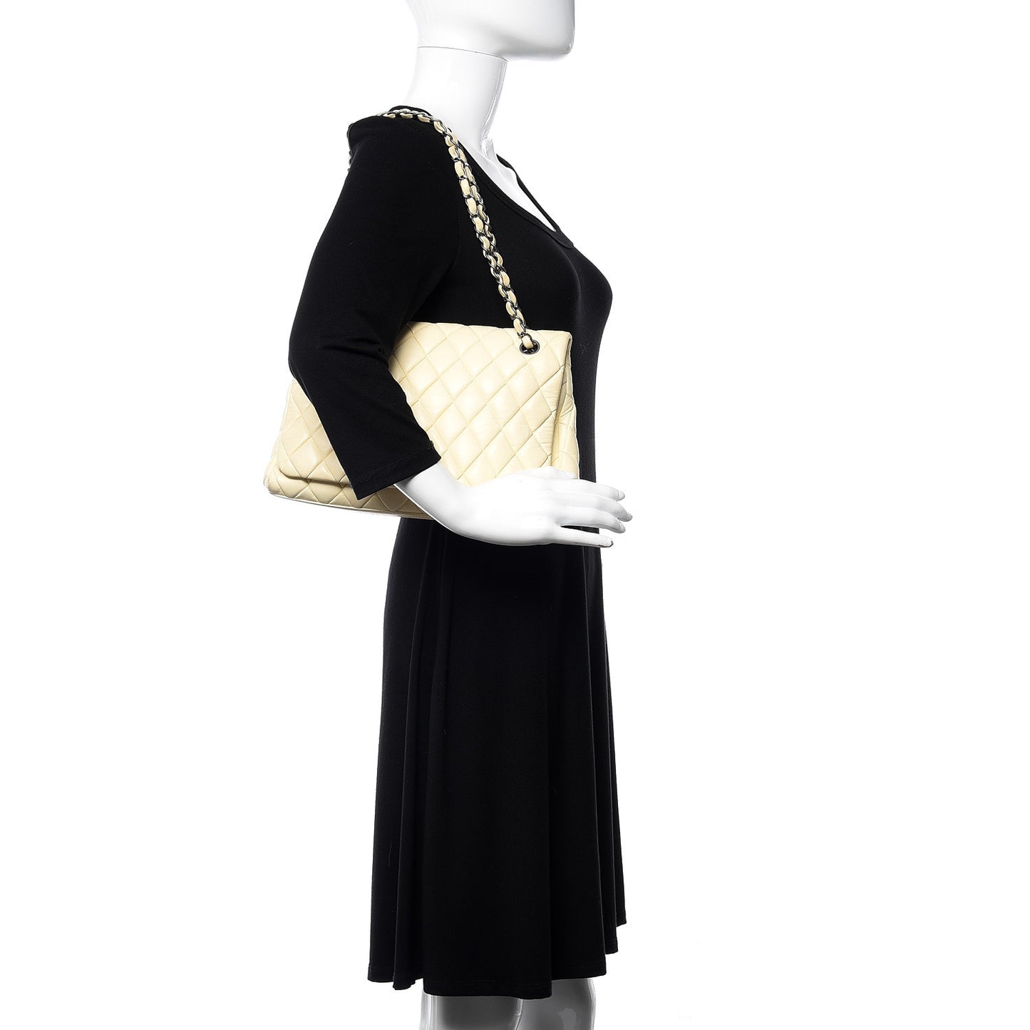 Lambskin Large New Bubble Flap Ivory