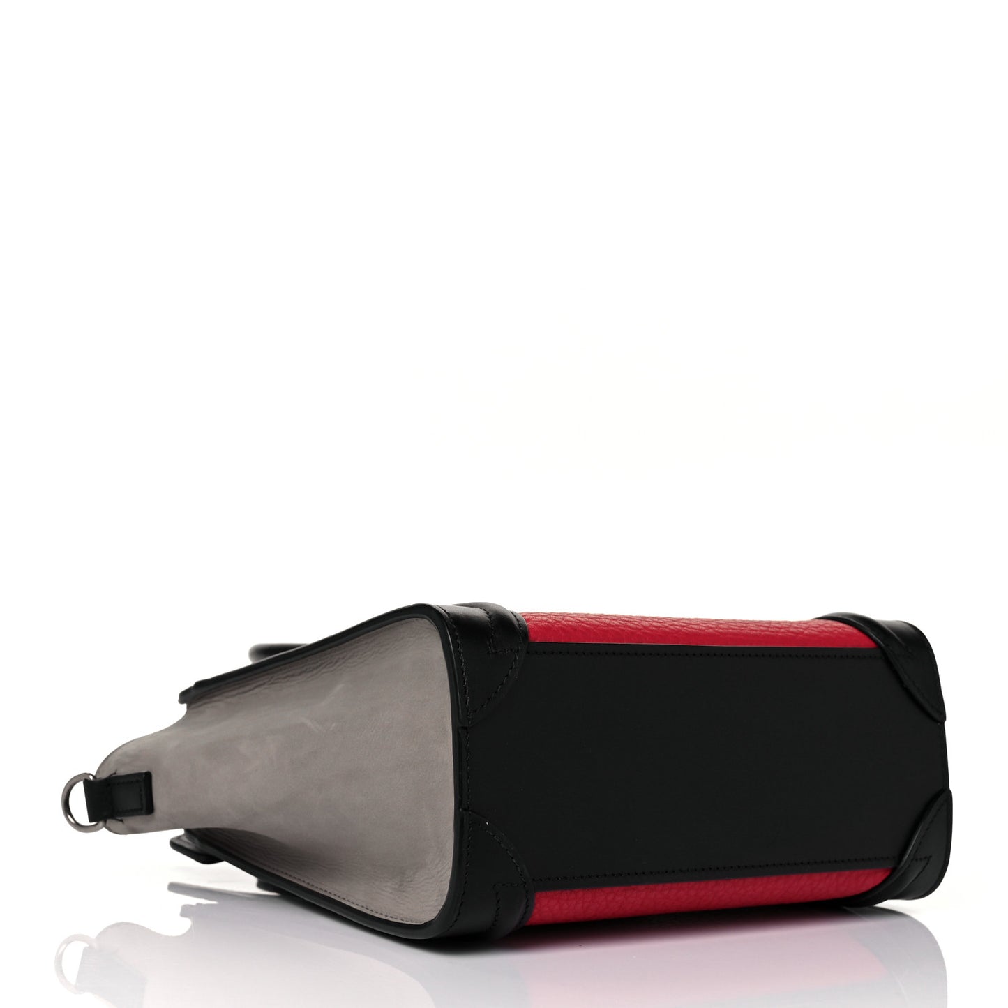 Bullhide Calfskin Nubuck Nano Tri-Color Luggage Bright Red