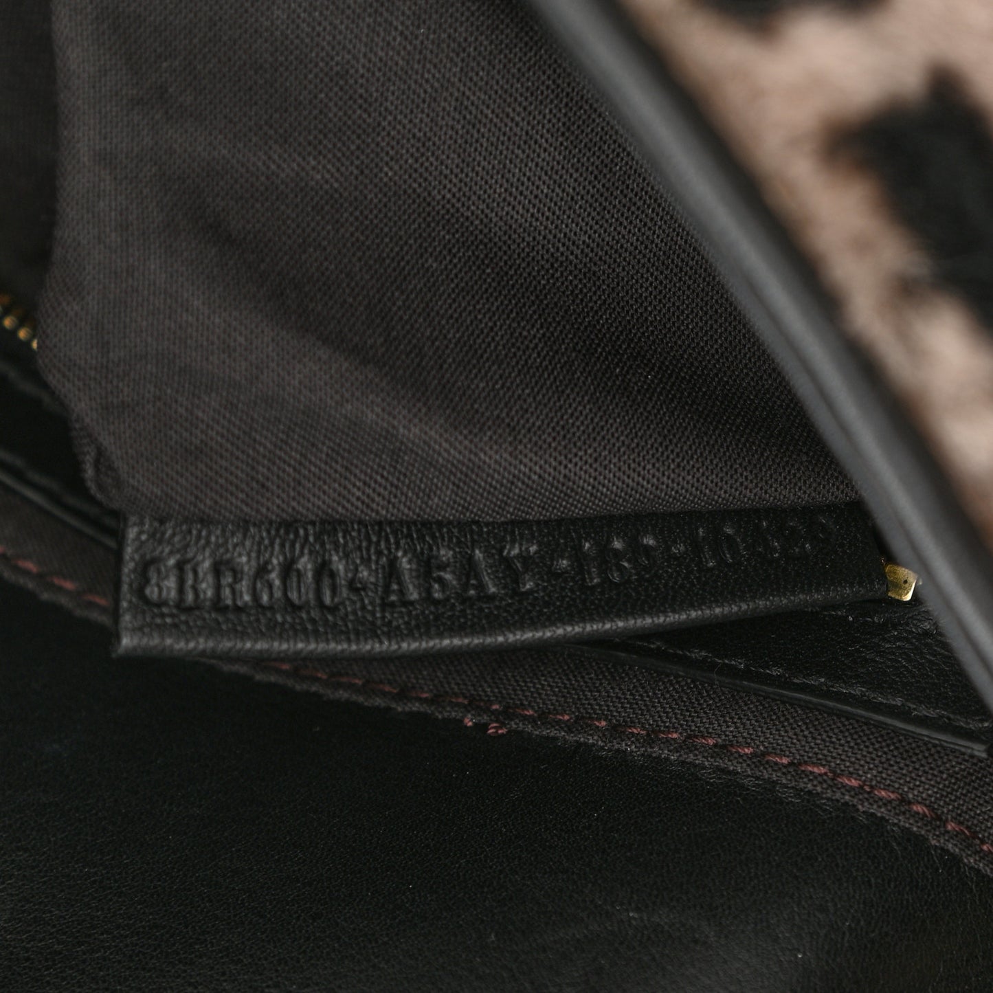 Shearling Vitello Dolce Macro FF 1974 Baguette White Ice Tortora Tobacco