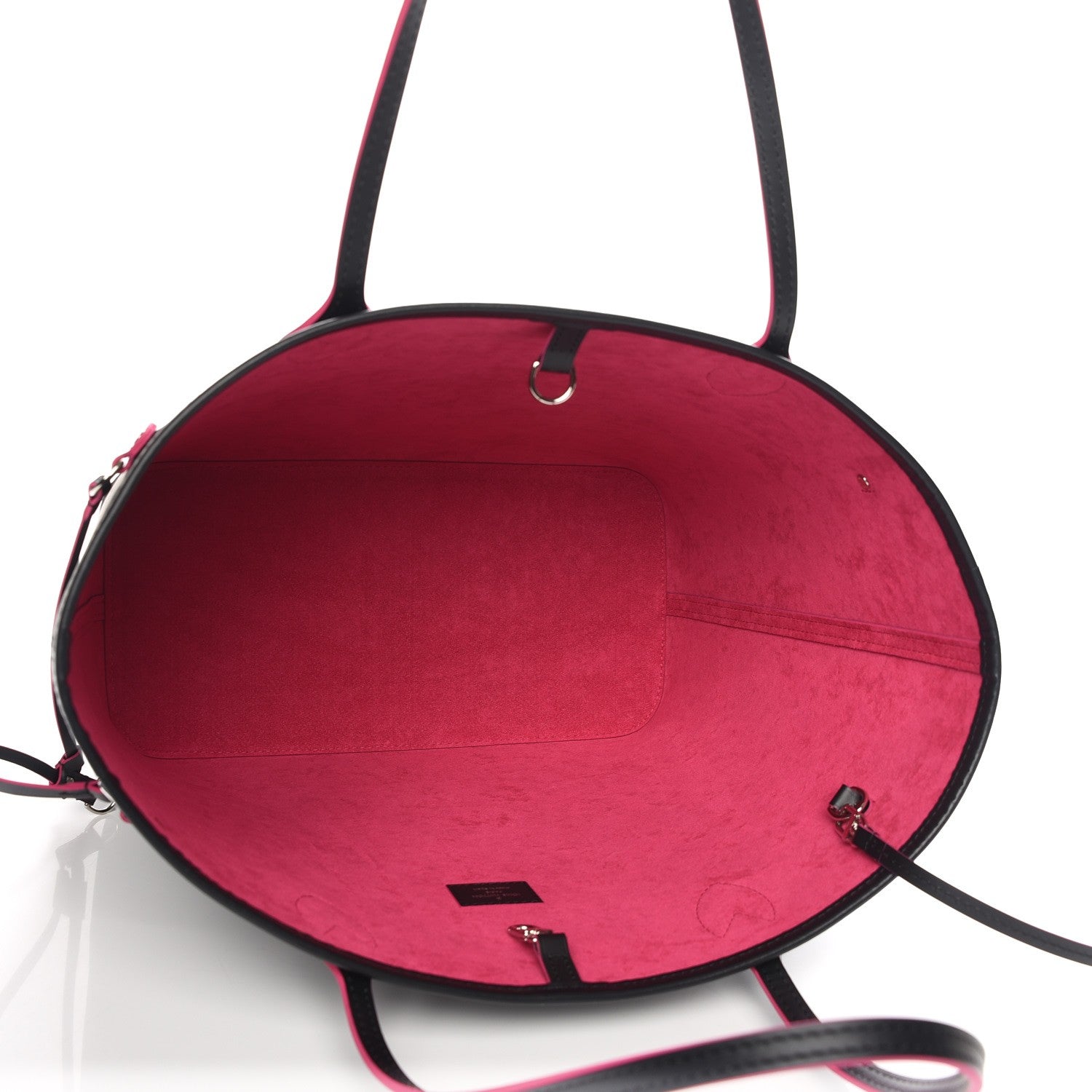 Louis Vuitton Epi Neverfull MM Black Hot Pink 6 of 8