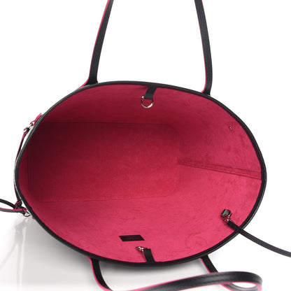 Louis Vuitton Epi Neverfull MM Black Hot Pink 6 of 8