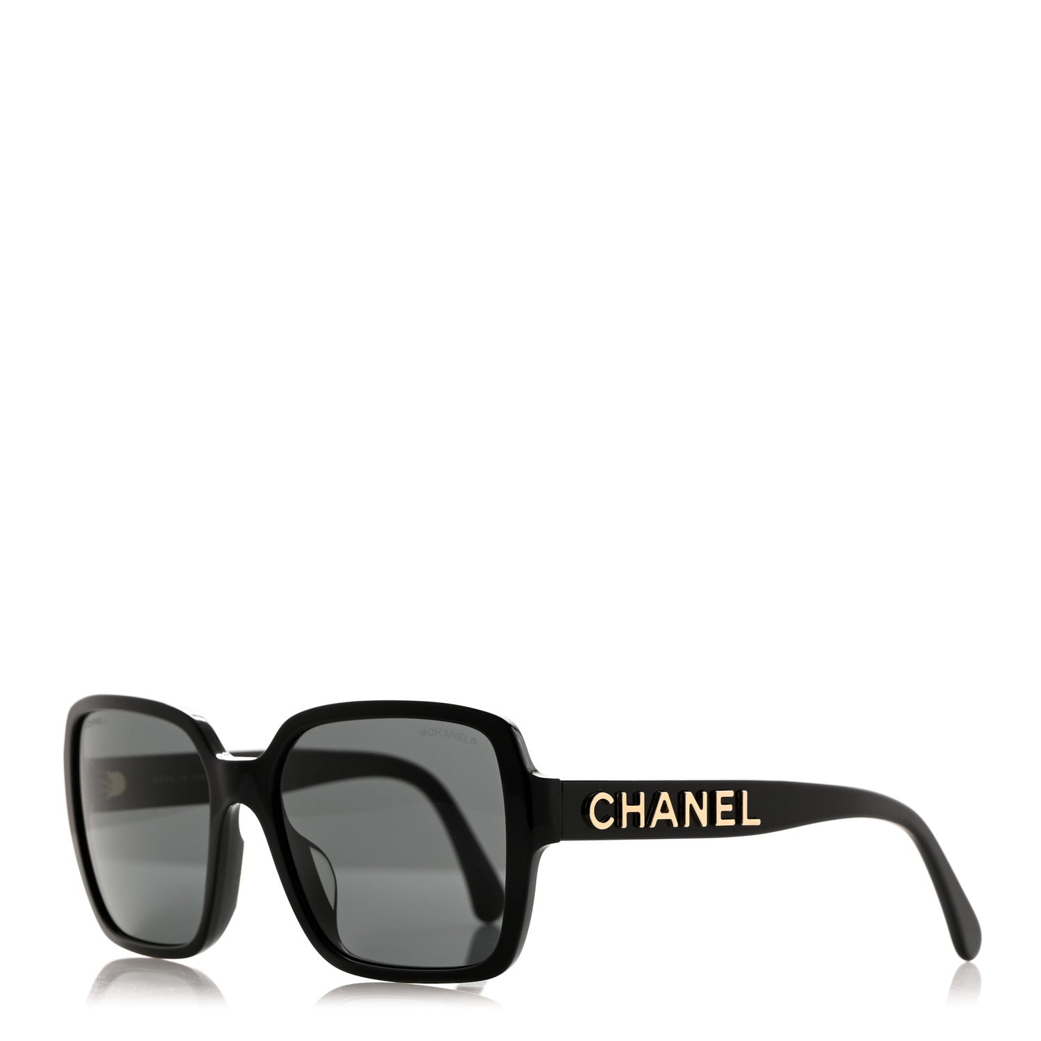 Chanel Acetate Square Sunglasses 5408-A Black 1 of 8