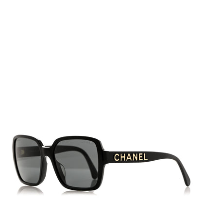 Chanel Acetate Square Sunglasses 5408-A Black 1 of 8