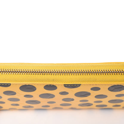Louis Vuitton Vernis Kusama Infinity Dots Zippy Wallet Yellow 9 of 11
