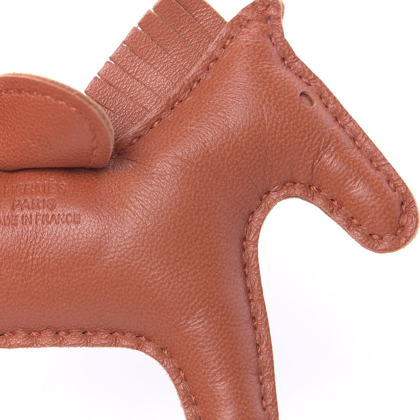 Milo Lambskin Grigri Rodeo Horse Bag Charm PM Cornaline