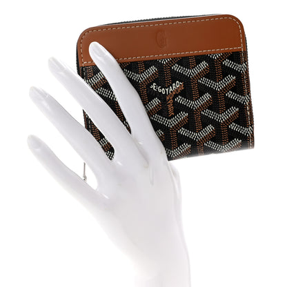 Goyard Goyardine Matignon PM Wallet Black Gold 2 of 7