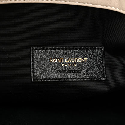 Saint Laurent Lambskin Matelasse Monogram Medium Jamie 4.3 Pochon Crema Soft 7 of 11