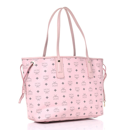 MCM Visetos Medium Liz Reversible Shopper Tote Powder Pink 5 of 15