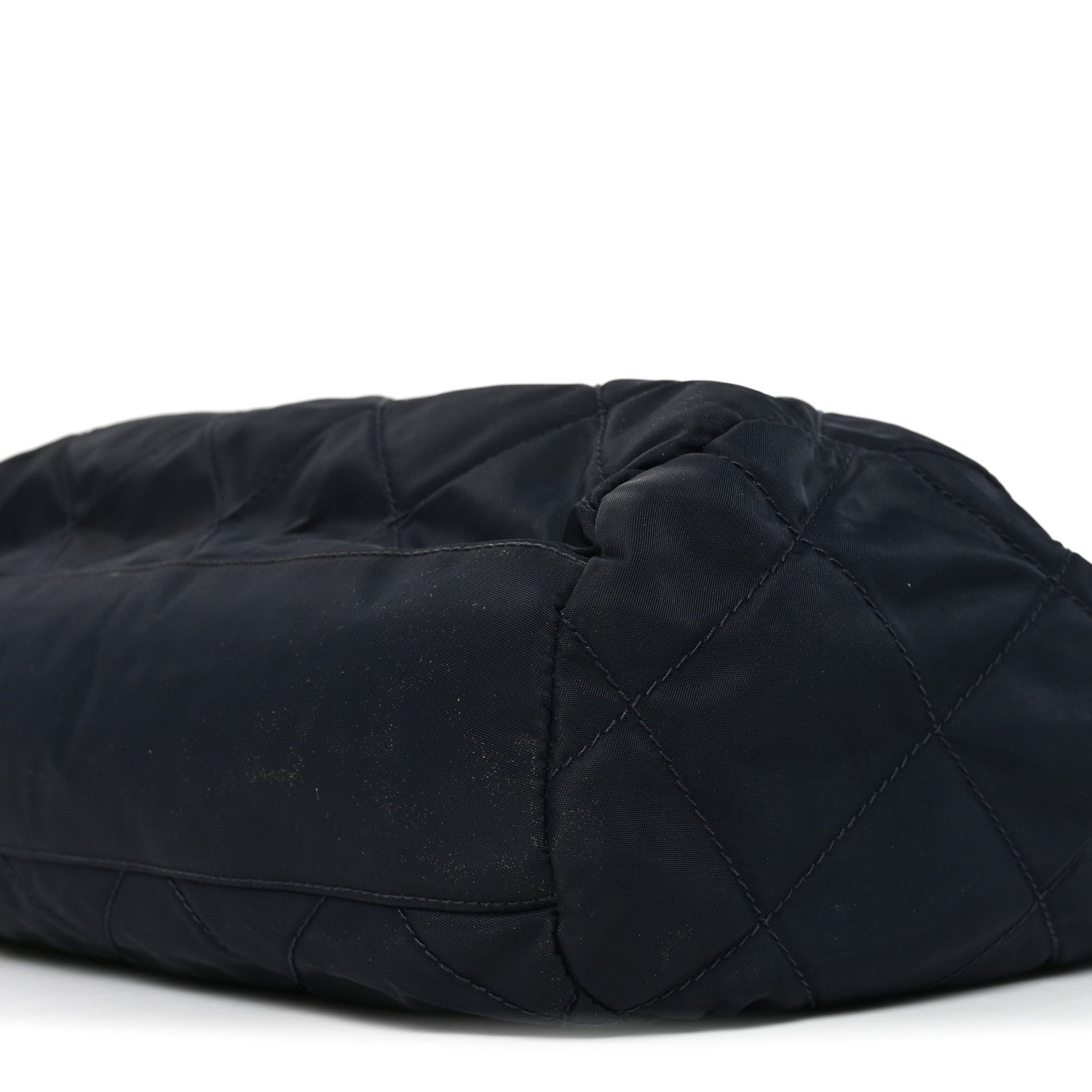 Prada Nylon Tessuto Quilted Shoulder Bag Black 9 of 9