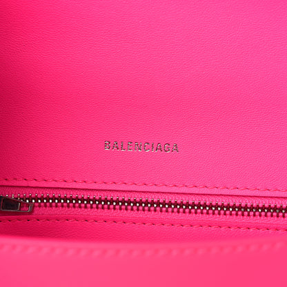 Balenciaga Shiny Box Calfskin Small Hourglass Top Handle Bag Hot Pink 6 of 17
