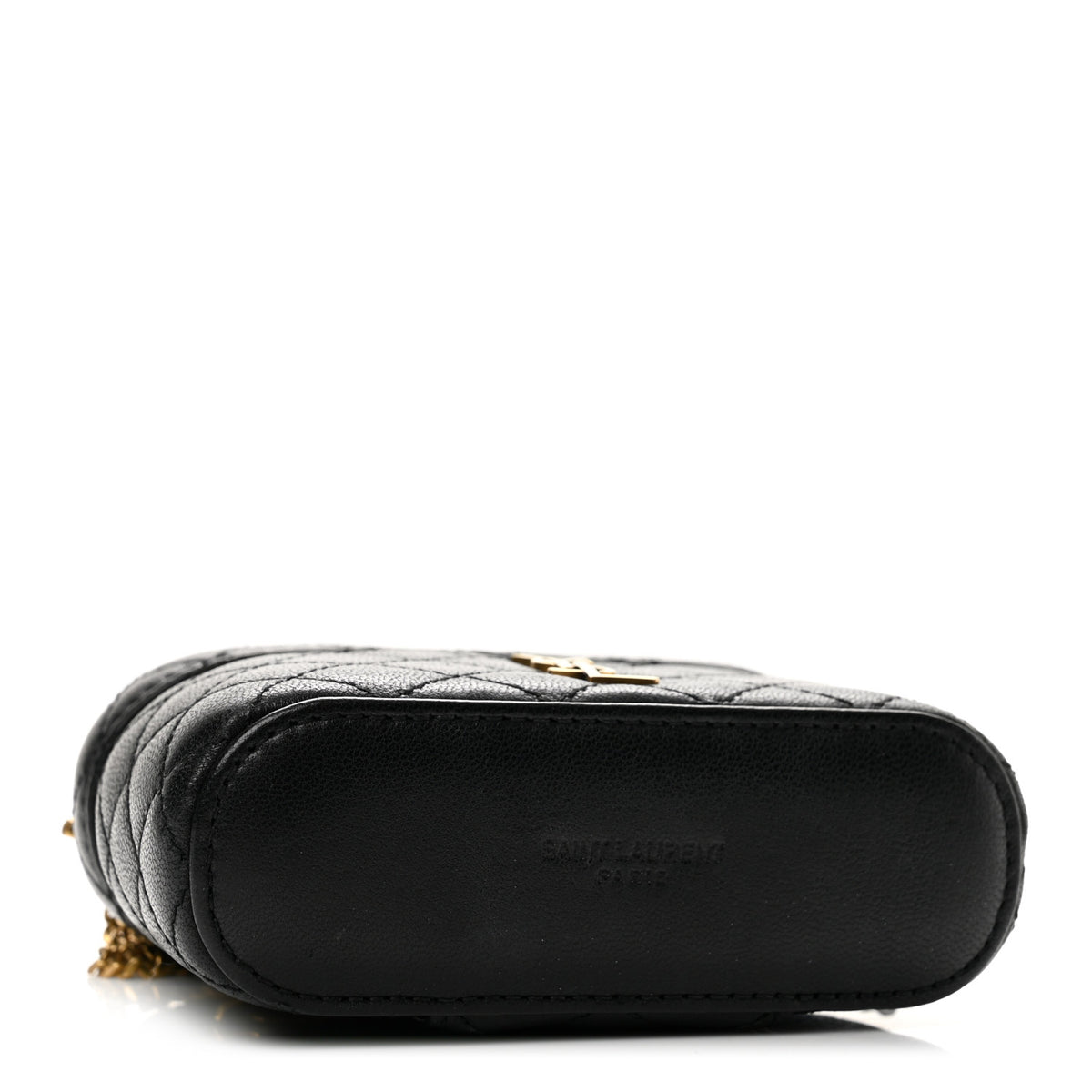 Saint Laurent Lambskin Quilted Micro Gaby Vanity Case Black 4 of 13