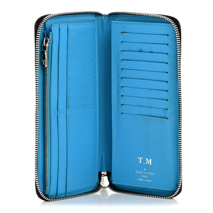 Louis Vuitton Taigarama Vertical Zippy Wallet Blue Lagoon 5 of 10
