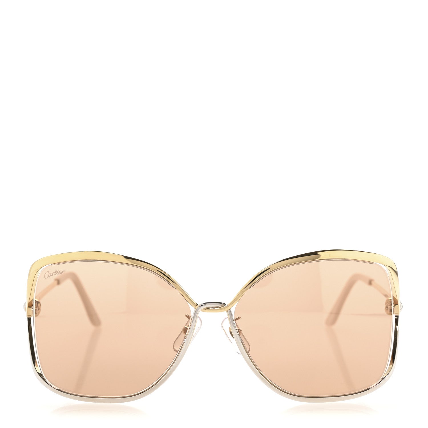 Cartier Metal Trinity Sunglasses CT0225SA 002 Gold Silver 2 of 8
