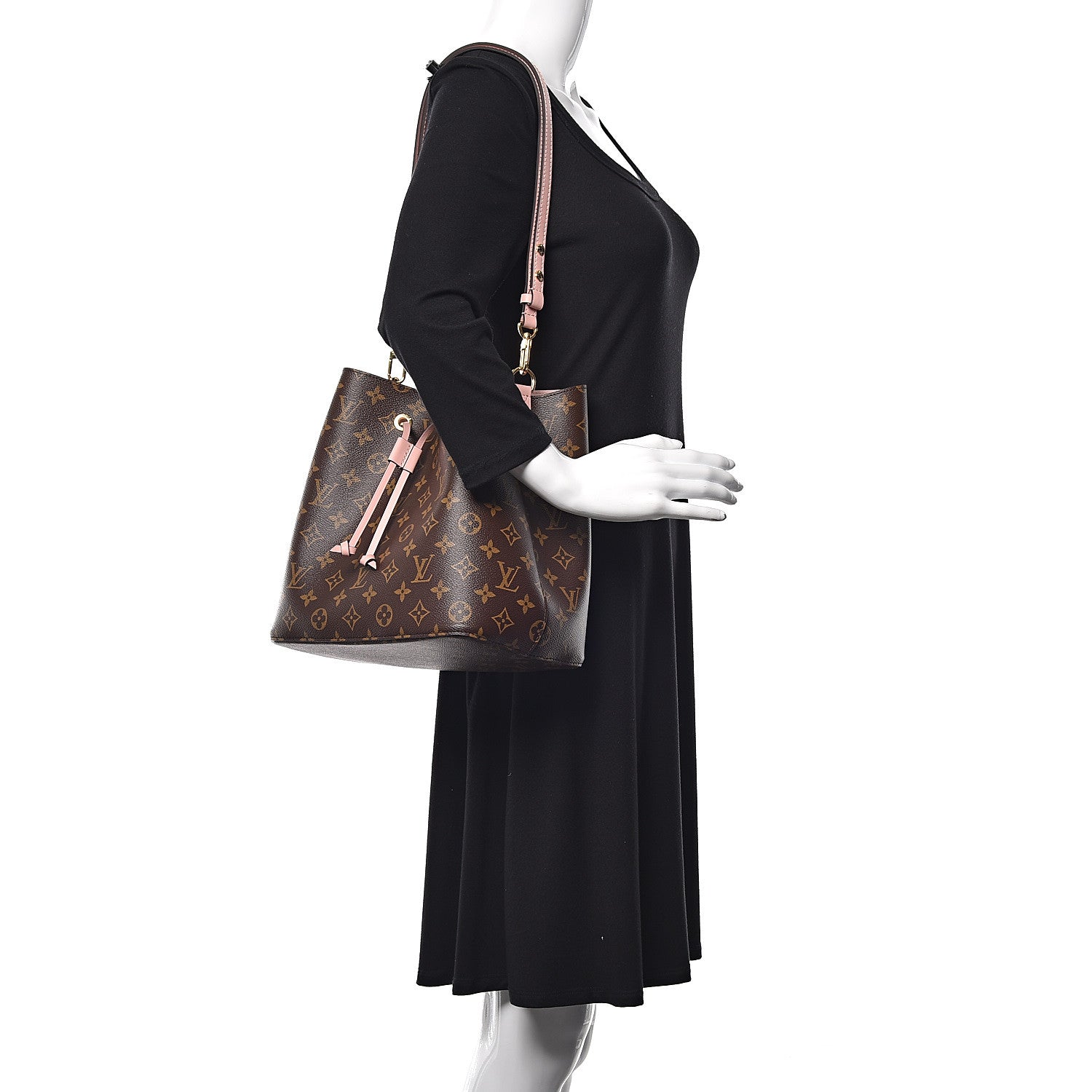 Louis Vuitton Monogram Neonoe MM Rose Poudre 2 of 9