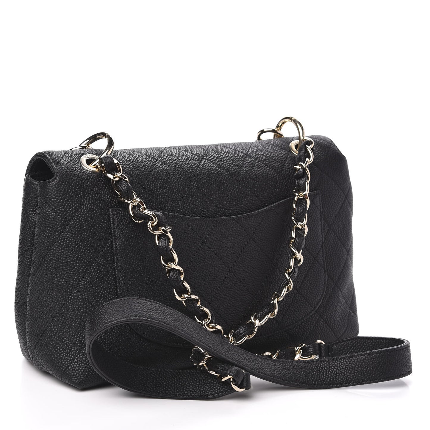 Caviar Quilted City Walk Flap Black