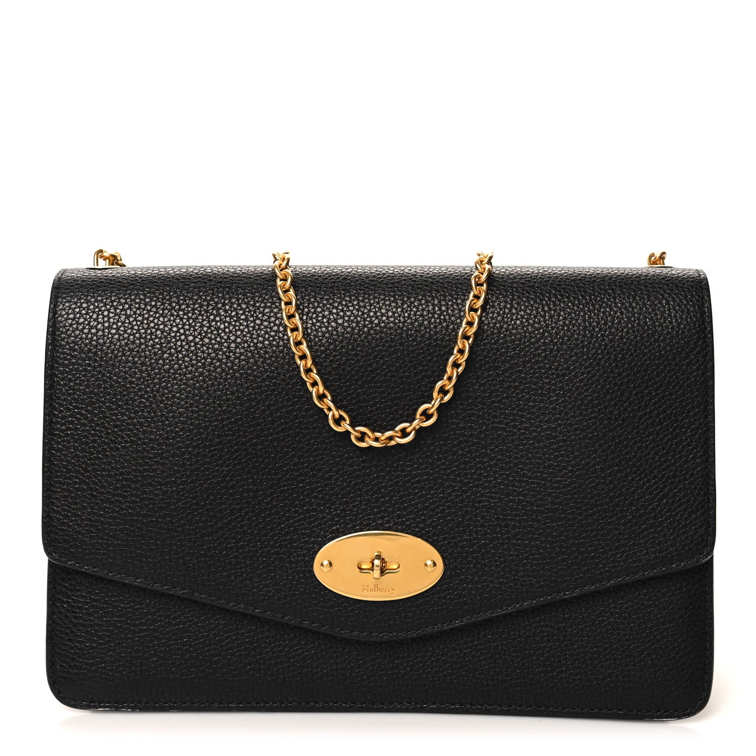 Mulberry Small Classic Grain Calfskin Small Darley Black 1 of 10