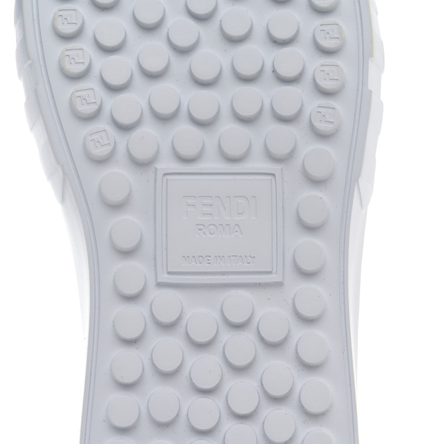 Fendi Velvet FF Calfskin Womens Fendi Force Low Top Sneakers 36 White 8 of 8