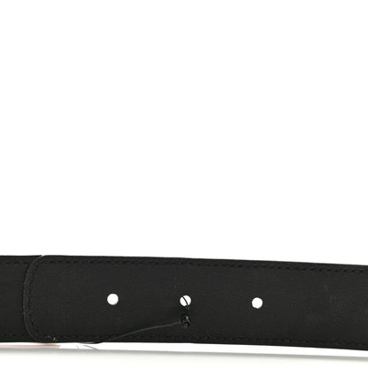 Gucci GG Supreme Monogram Matte Plutone Calfskin Double G 30mm Belt 70 28 Beige Ebony Black 4 of 7