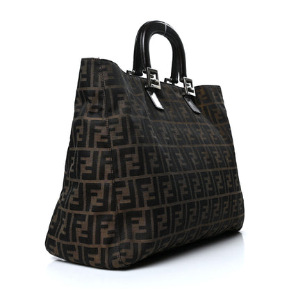 Fendi Zucca Top Handle Tote Tobacco 2 of 8