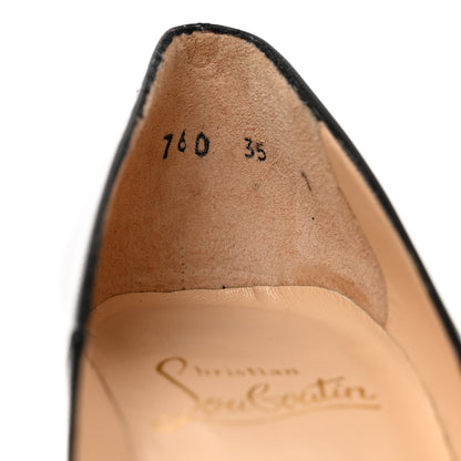 Christian Louboutin Patent Pigalle Follies 100 Pumps 35 Black 8 of 8