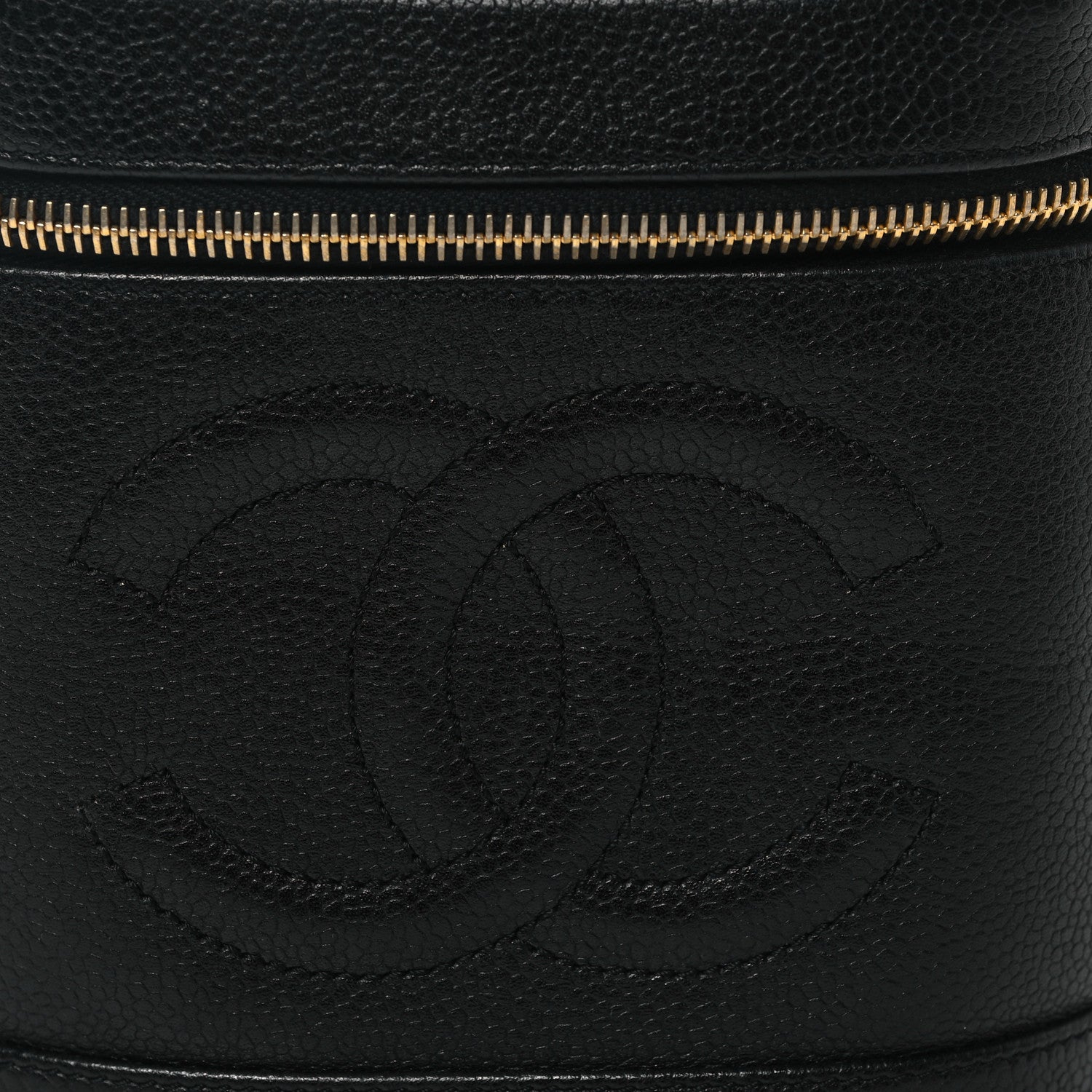 Chanel Caviar Vanity Cosmetic Case Black 9 of 11