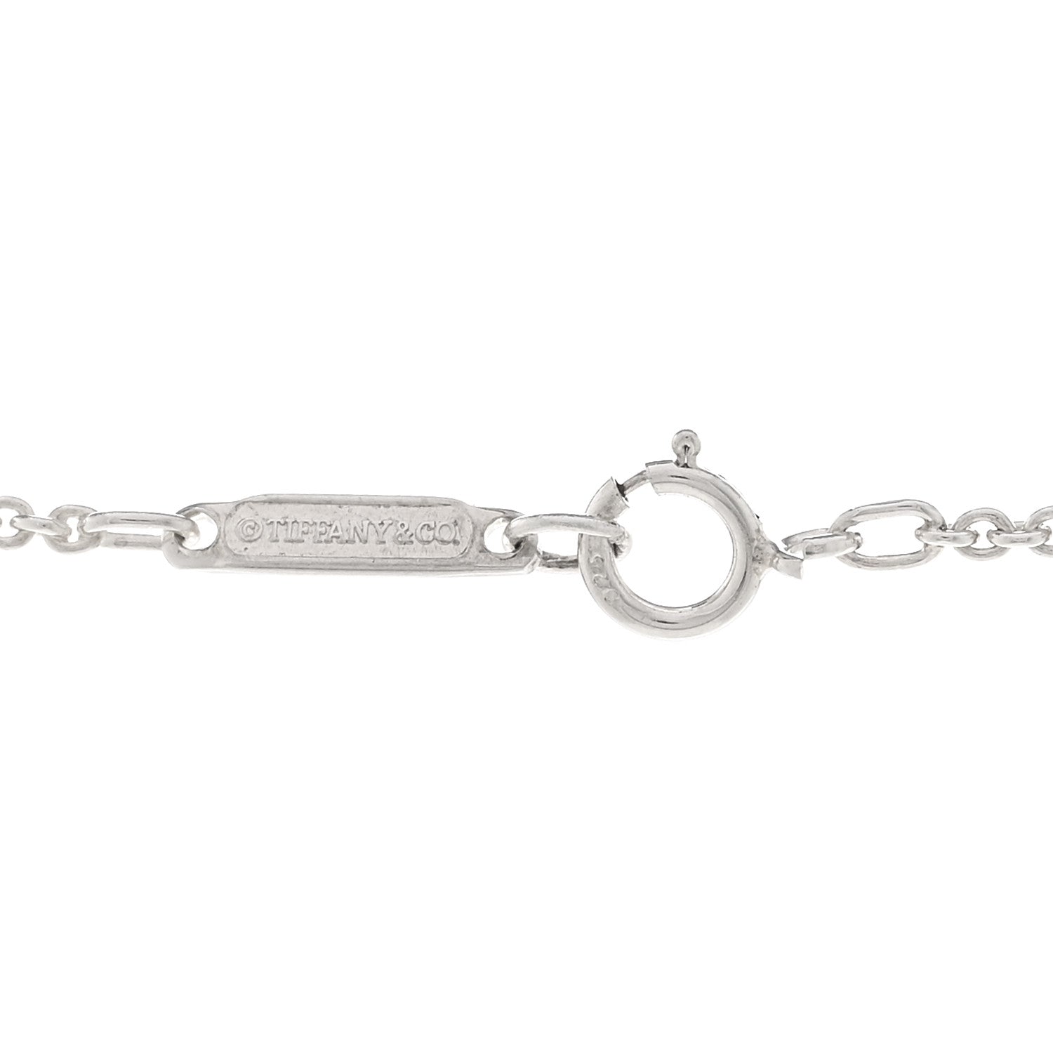 Tiffany Sterling Silver Atlas Cube Pendant Necklace 4 of 4