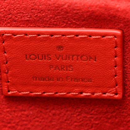 Louis Vuitton Patent Embossed Monogram Lambskin Coussin MM Black Red 8 of 11