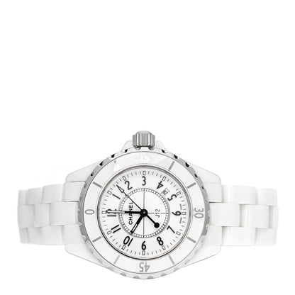 Chanel Stainless Steel Ceramic 33mm J12 Quartz Watch White 2 of 4