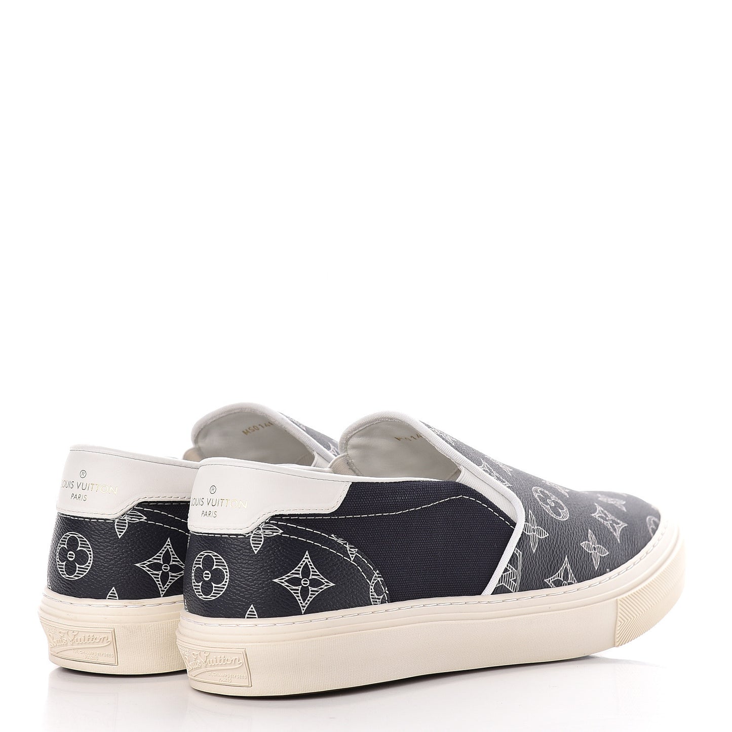 Savane Monogram Trocadero Slip On Sneakers 7.5 Encre