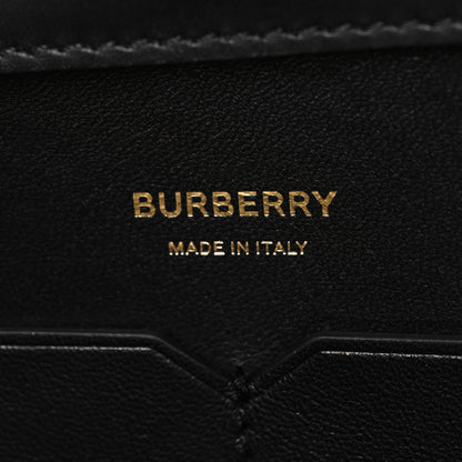 Burberry Calfskin Medium Society Tote Black Honey 6 of 10