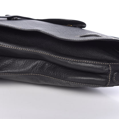 Christian Dior Calfskin Baudrier Saddle Bag Black 9 of 9