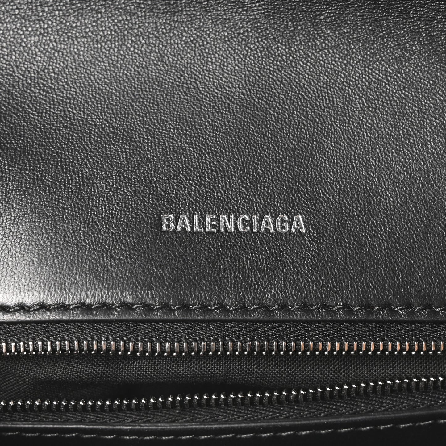 Semi Matte Soft Textured Calfskin Downtown Shoulder Bag Black