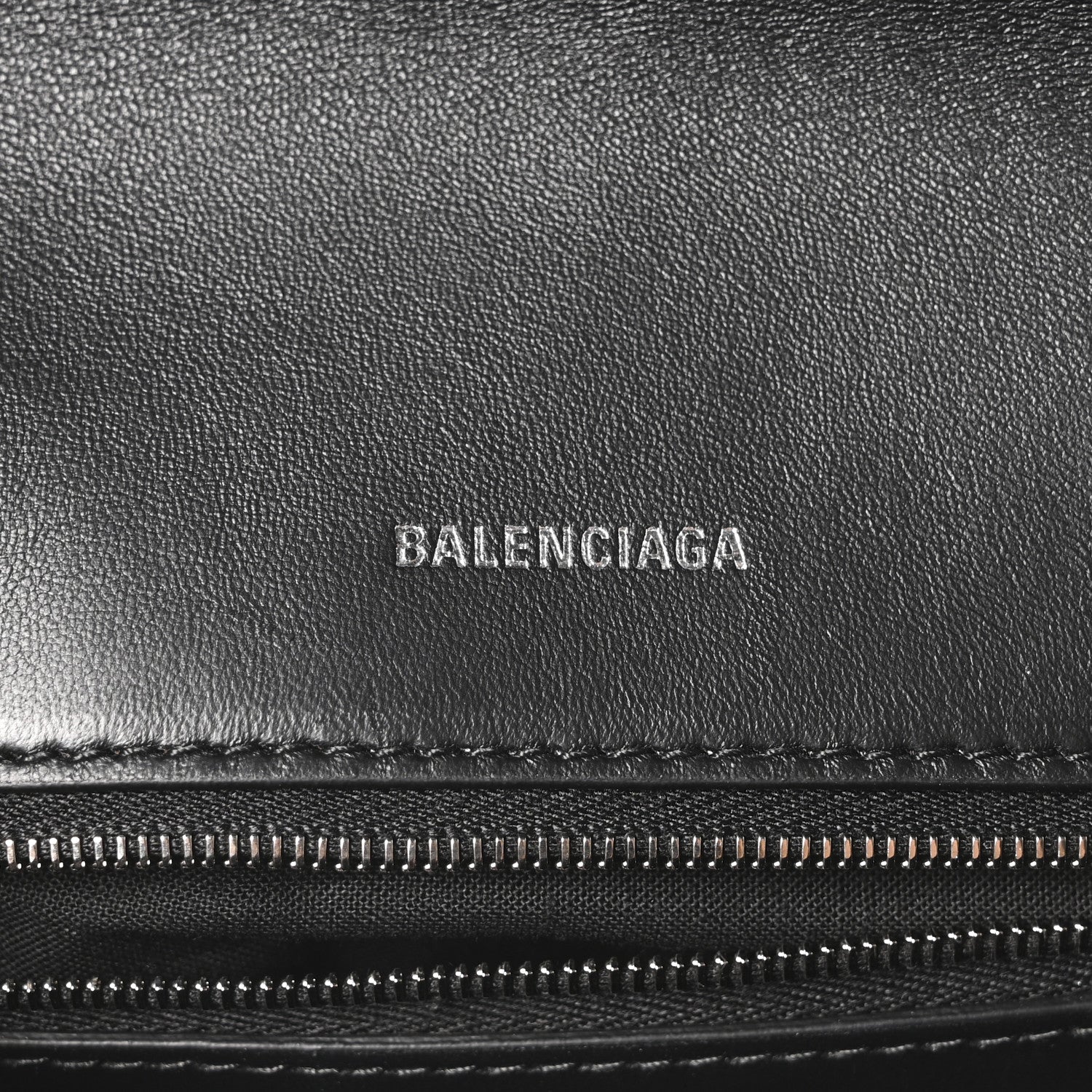 Balenciaga Semi Matte Soft Textured Calfskin Downtown Shoulder Bag Black 6 of 10