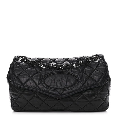 Chanel Aged Calfskin Vintage Ligne Flap Black 1 of 10