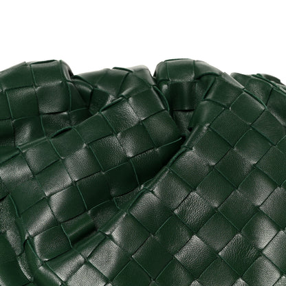 Bottega Veneta Nappa Maxi Intrecciato The Pouch Oversized Clutch Racing Green 9 of 11