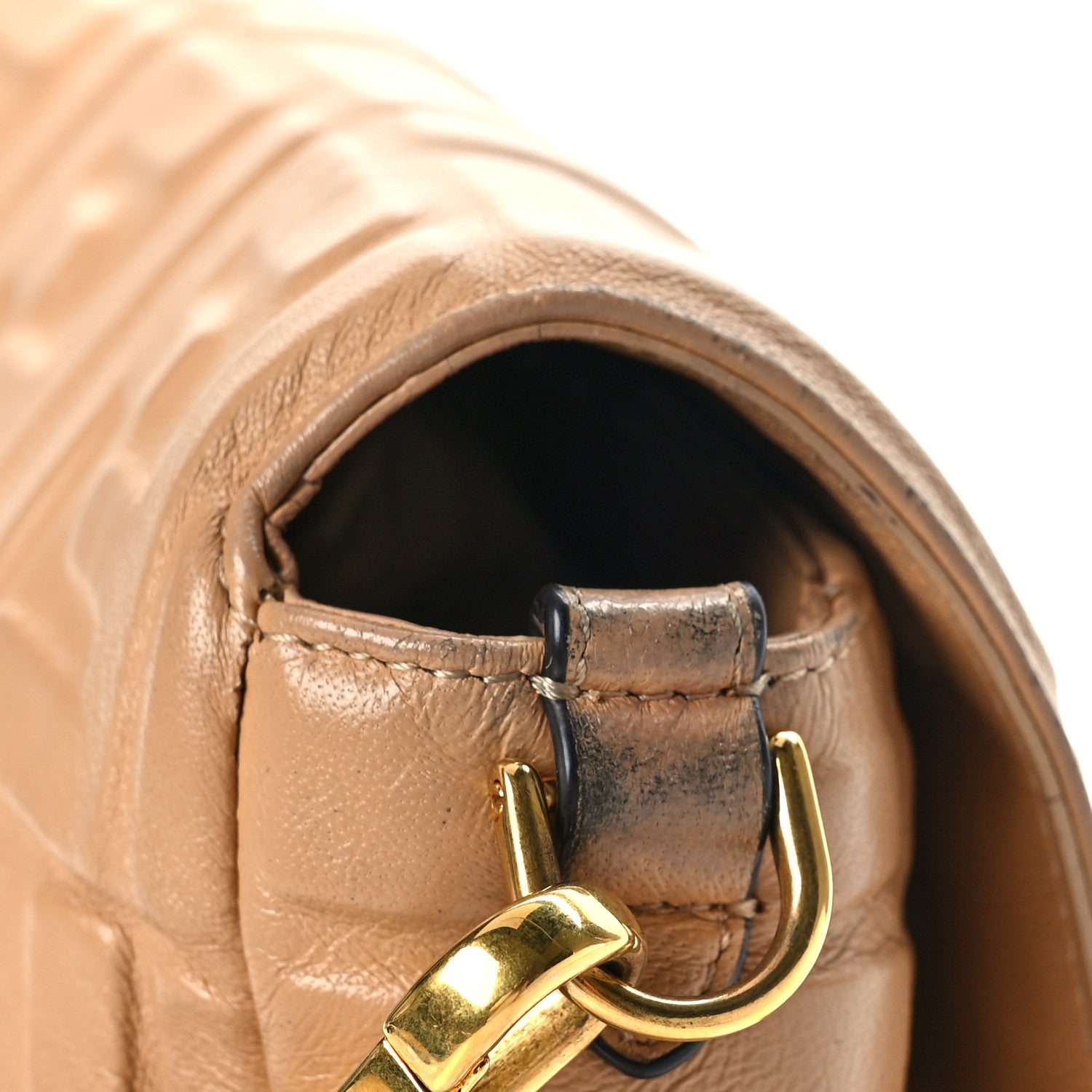 Fendi Nappa FF 1974 Embossed Baguette Durian 10 of 14