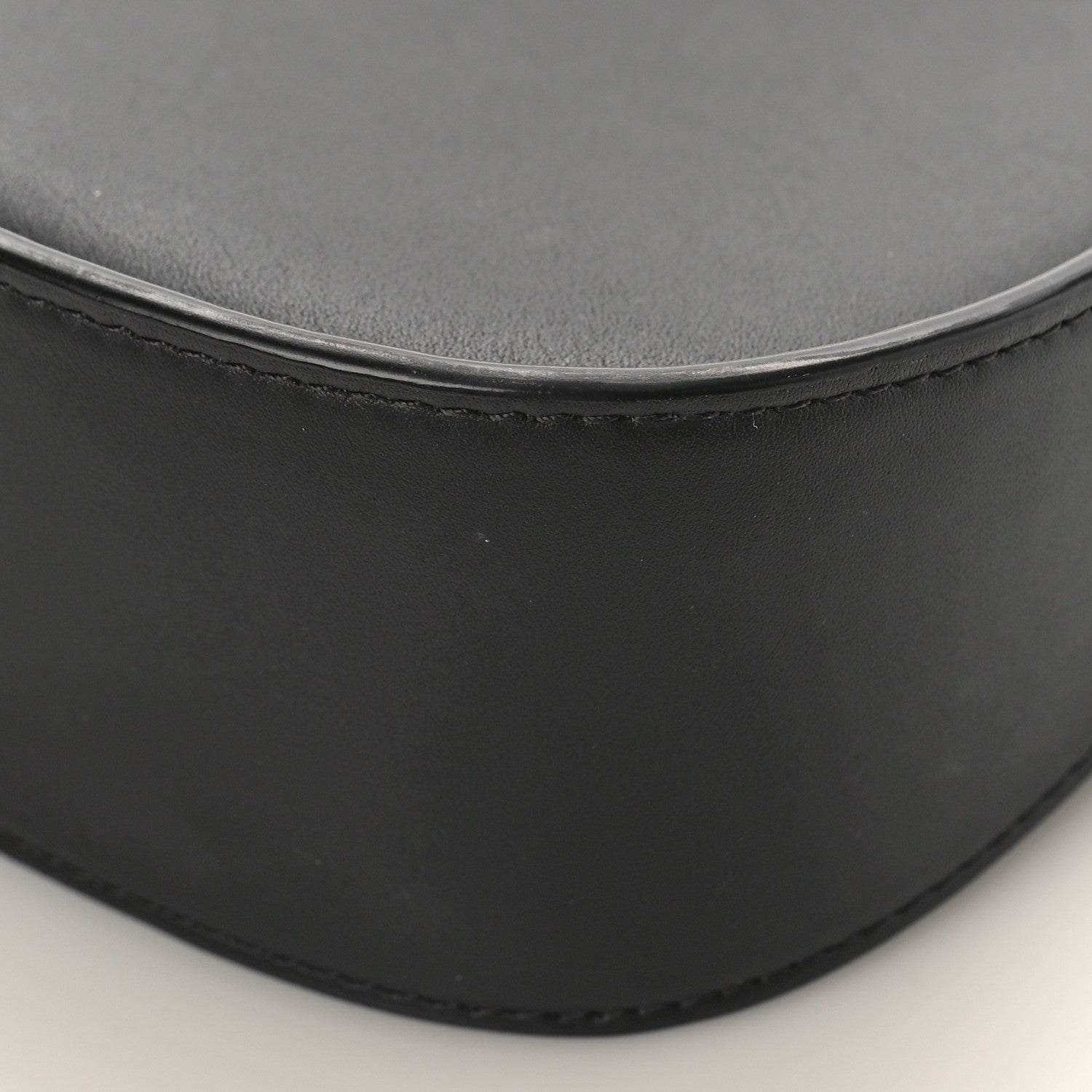 The Row Smooth Calfskin Half Moon Shoulder Bag Black 9 of 9