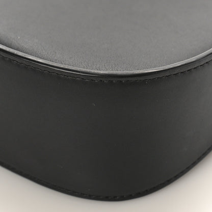 The Row Smooth Calfskin Half Moon Shoulder Bag Black 9 of 9