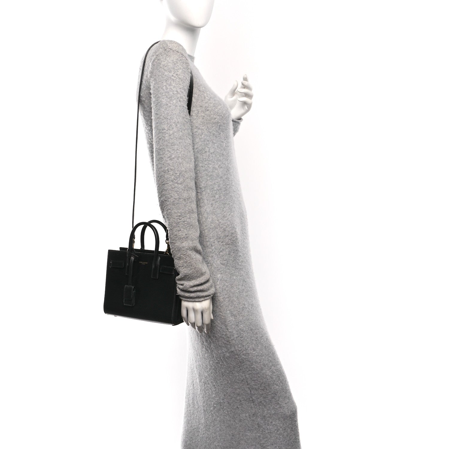 Saint Laurent Calfskin Nano Sac De Jour Black 2 of 10