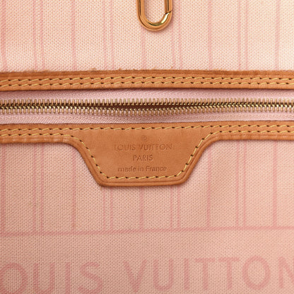 Louis Vuitton Damier Azur Neo Neverfull MM Rose Ballerine 6 of 16