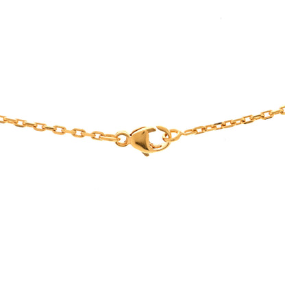 Hermes Lacquered Gold Mini Pop H Pendant Necklace Rose Dragee 3 of 5