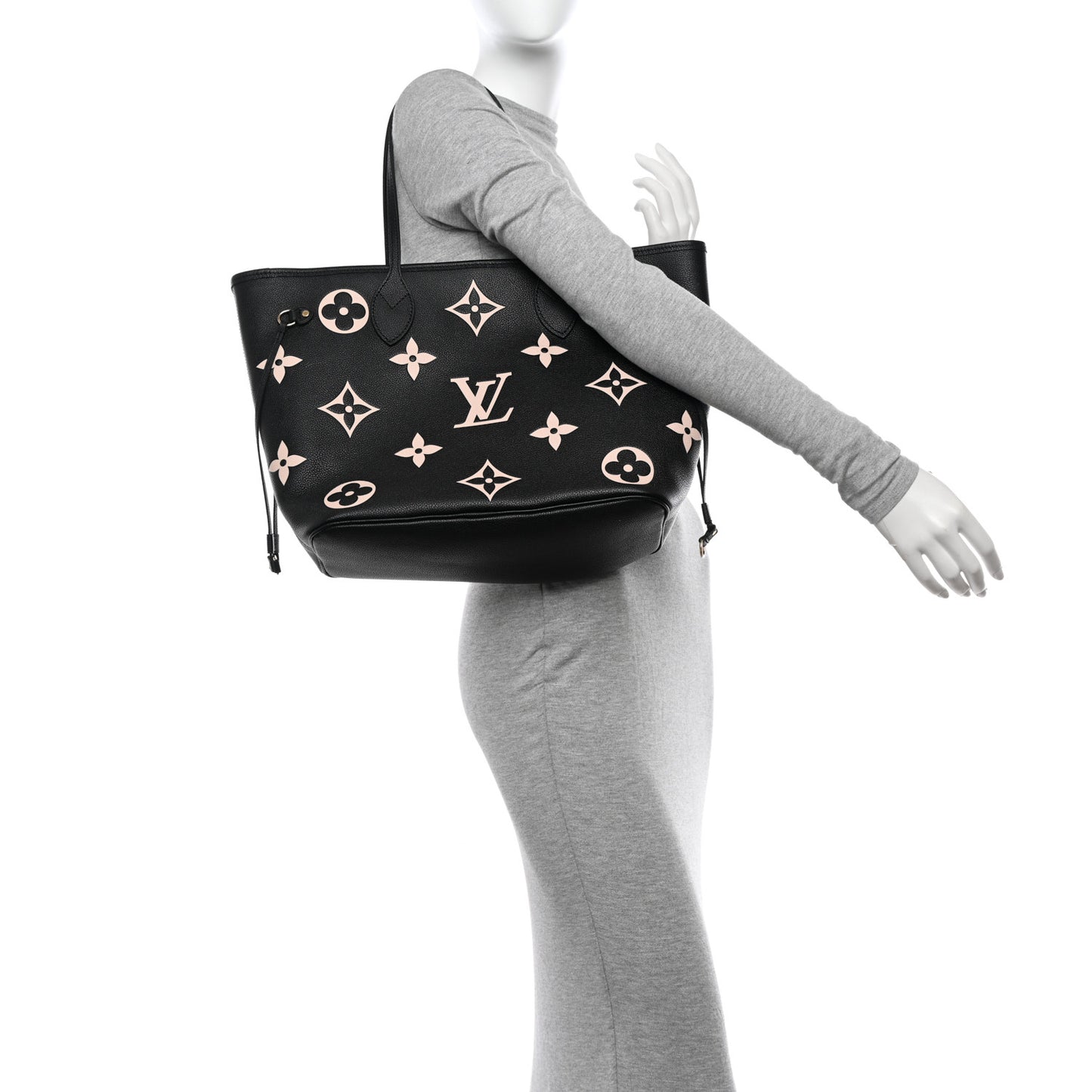 Empreinte Monogram Giant Neverfull MM Black Beige