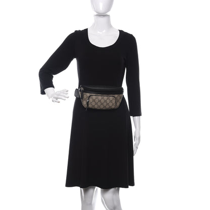 Gucci GG Supreme Monogram Belt Bag Black 2 of 10