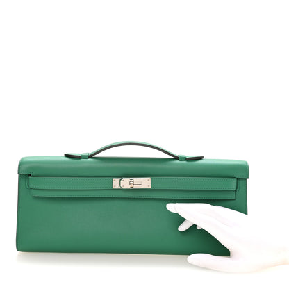 Hermes Swift Kelly Cut Clutch Pochette Vert Menthe 2 of 8
