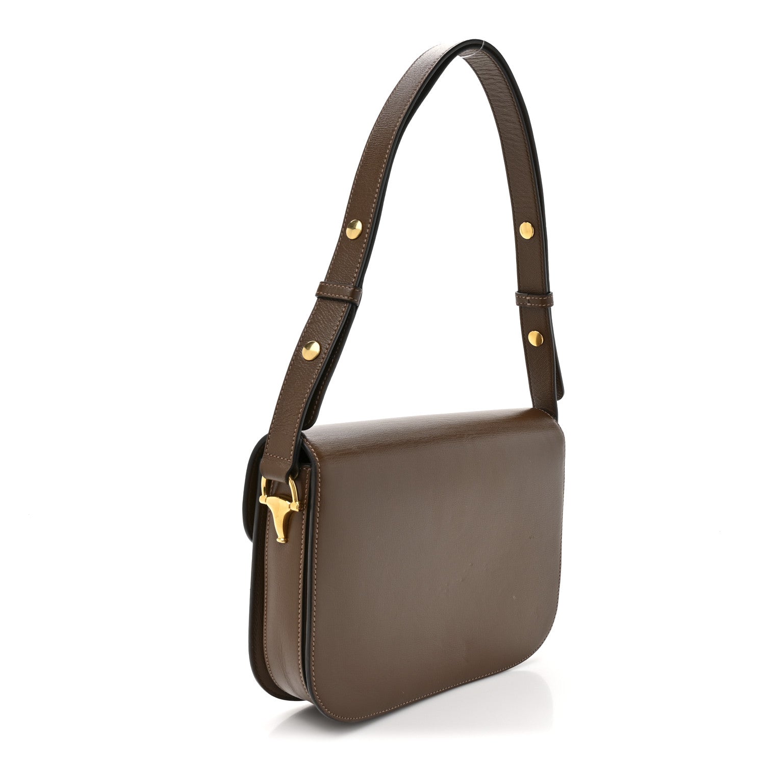 Gucci Azalea Calfskin Horsebit 1955 Shoulder Bag Brown Sugar 3 of 18