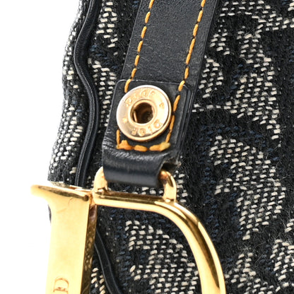 Christian Dior Monogram Saddle Coin Purse Navy 2 of 27