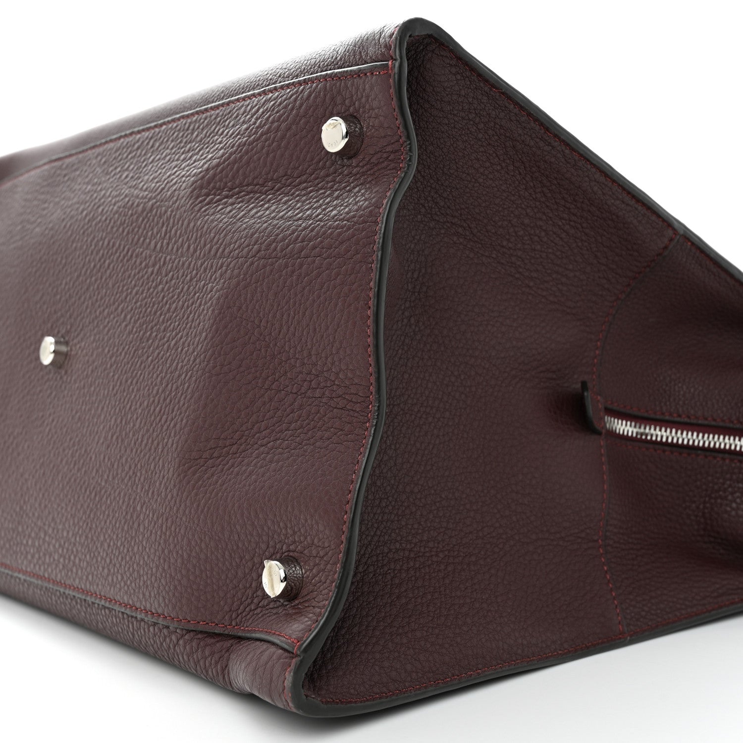 Fendi Cuoio Romano Peekaboo I SEE U Forty8 Satchel Granata 10 of 11