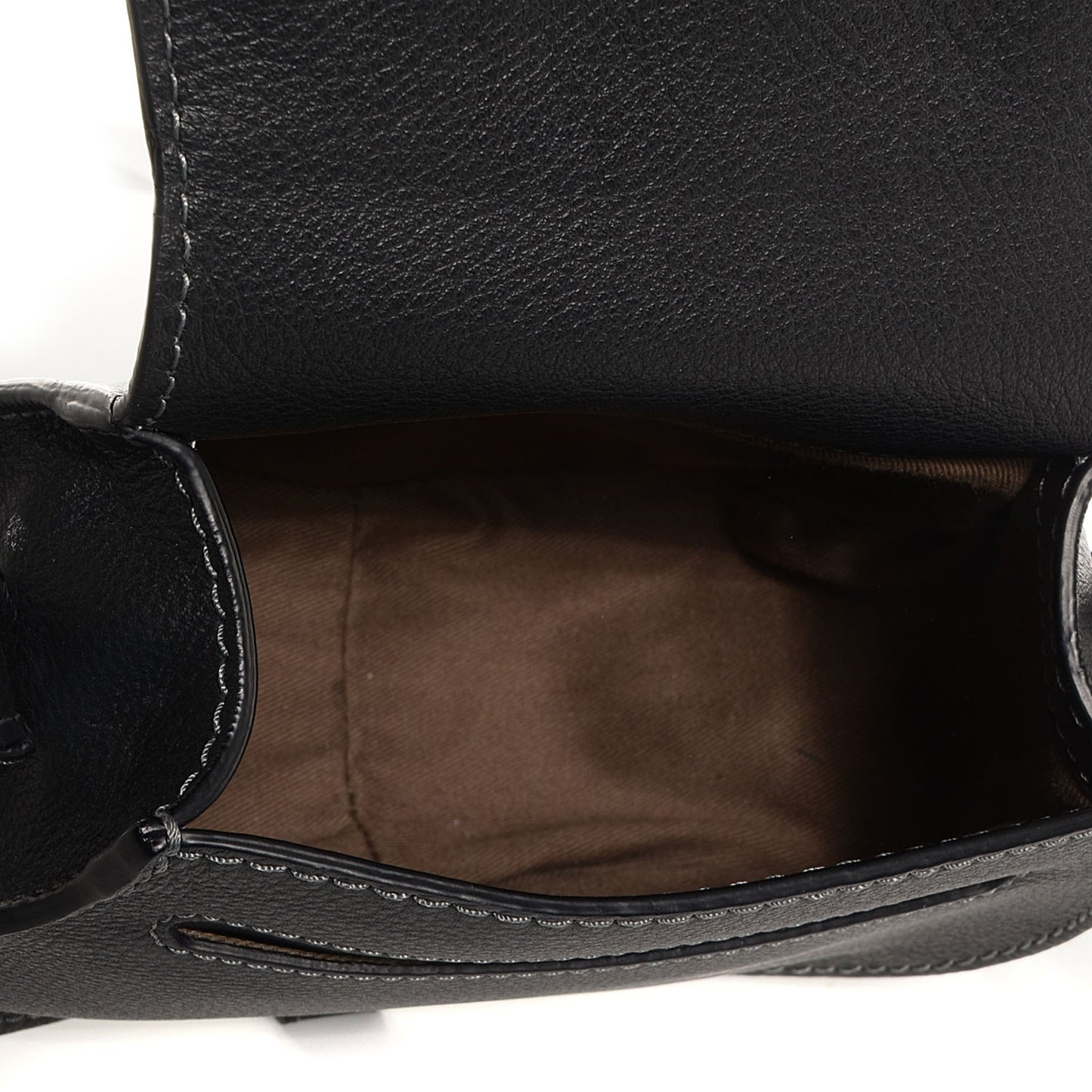 Calfskin Mini Marcie Round Crossbody Bag Black
